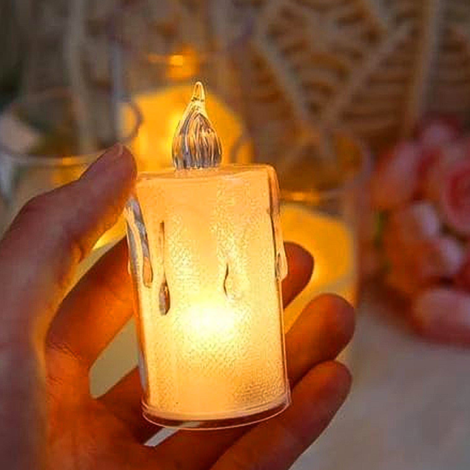 Simple Candles for Home Decoration, Crystal Candle Lights, Diwali Simple Candles for Home Decoration, Crystal Candle Lights, Diwali